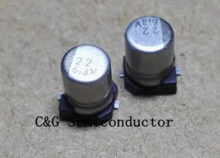 

Free shiping 20pcs 6.3V 22UF 4X5MM SMD chip Aluminum electrolytic capacitor