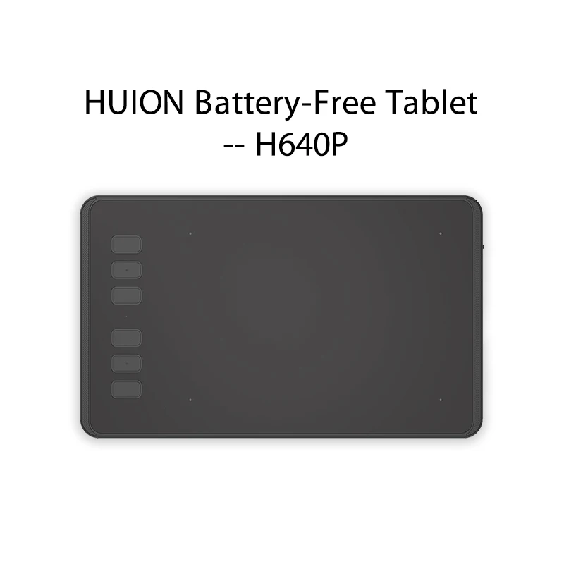 HUION сверхлегкие графические планшеты цифровой планшет ручка для рисования планшет с аккумулятором стилус для Mac и Windows- H640P/H950P