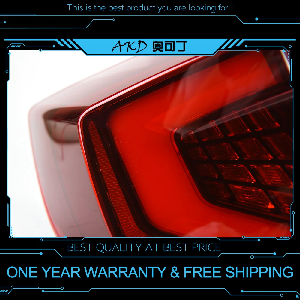  AKD car cars Tail lights For Honda Civic G10 Taillights 10th Sedan 2017 2018 2016 12V LED Car Tail  - 33009973277