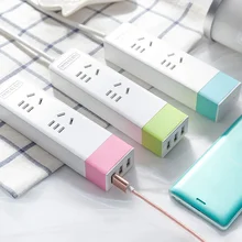 Smart Office Desktop Power Socket 1.8M Portable Strip Plug Adapter 3 USB+2 Sockets Port Multi-function Home Electronics Charger
