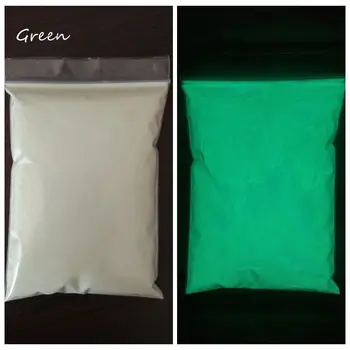 

Green color Luminous pigment Noctilucent Powder for DIY Nail Polish 100g/bag,glow in the dark phosphor powder Nail Glitter