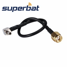 Superbat радиочастотный коаксиальный кабель CRC9 Пигтейл кабель к RP SMA Штекер RG174 для 3g huawei модем