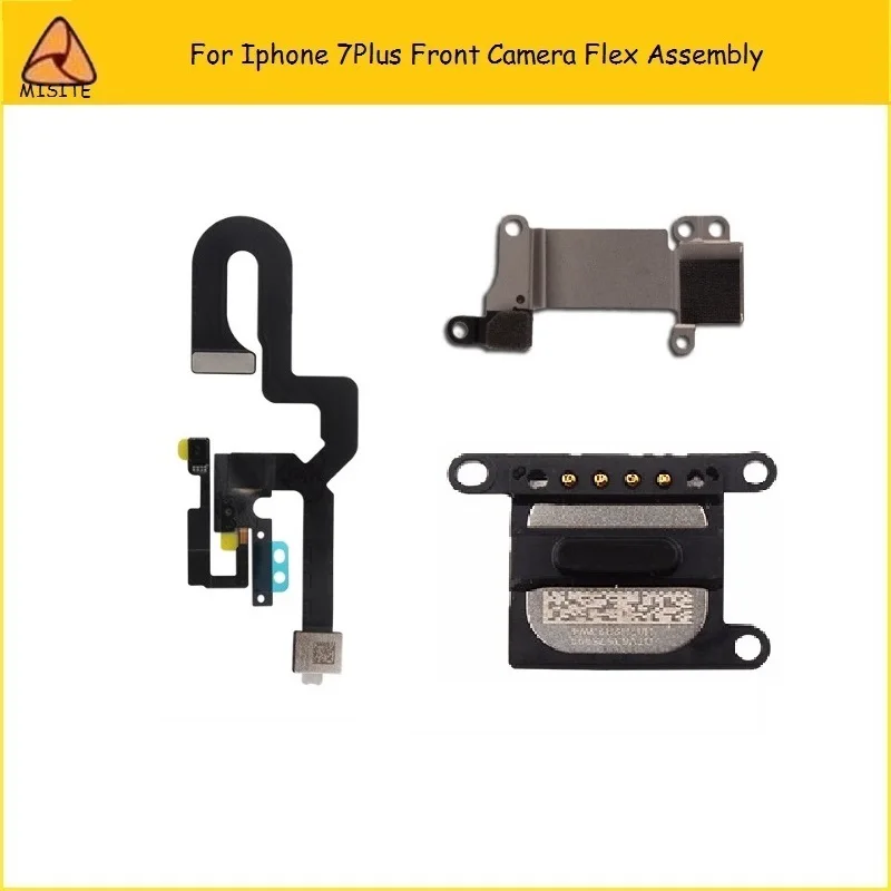 

2PCS/LOT Tested Pholne Camera flex For iPhone 7Plus 7P 5.5''Front Camera Flex Cable Assembly Earpiece Speaker+Metal Bracket