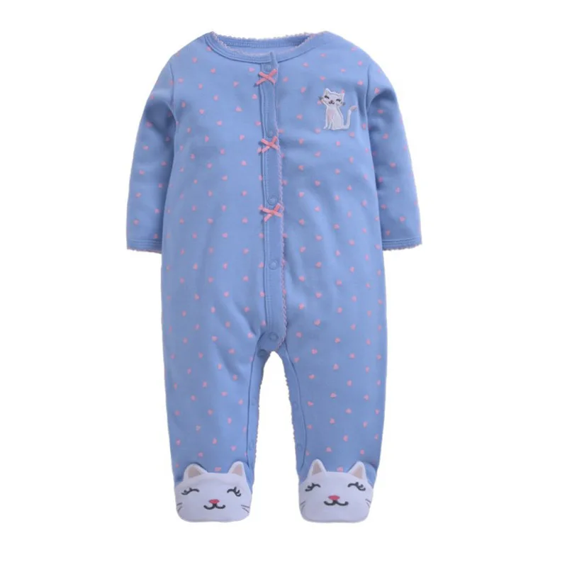 spring and autumn Baby cotton rompers newborn onesie baby girl boy long-sleeved onesie pajamas kids clothes