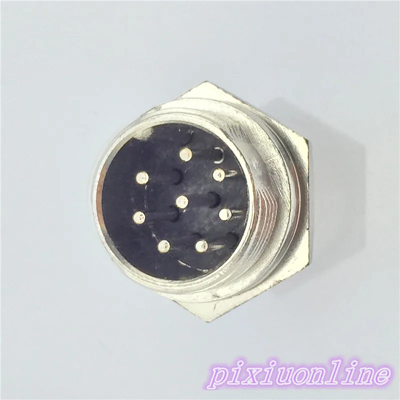1pcs GX16 8 Pin Male Diameter 16mm Wire Panel Aviation Connector L108Y Circular Socket High Quality