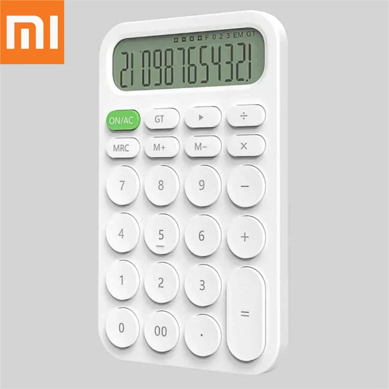 

Original Xiaomi MIIIW 12 Digit Electronic Calculator Simple LED Display calculation tool Office Working Student Stationery