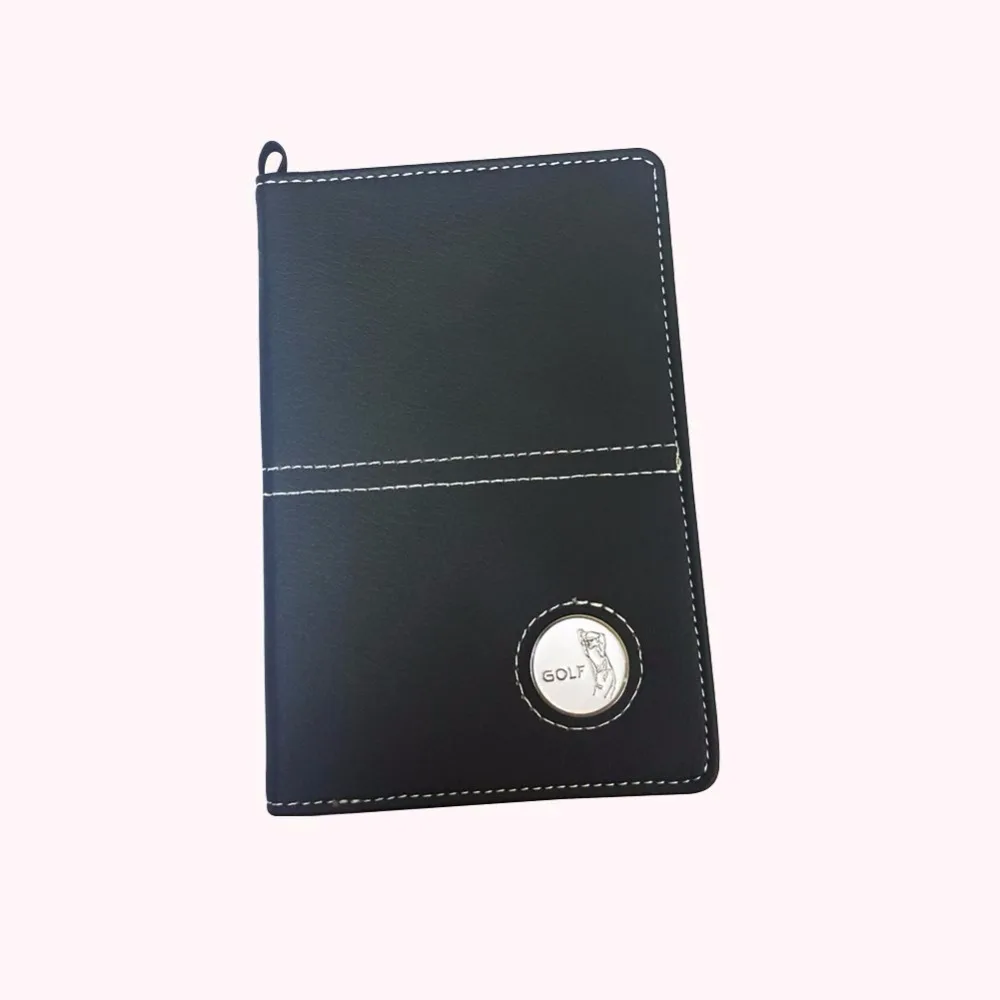 Crestgolf ديلوكس بو الجلود غولف غطاء حامل بطاقة النتائج ، شحن إرسال الكرة علامة و هوك