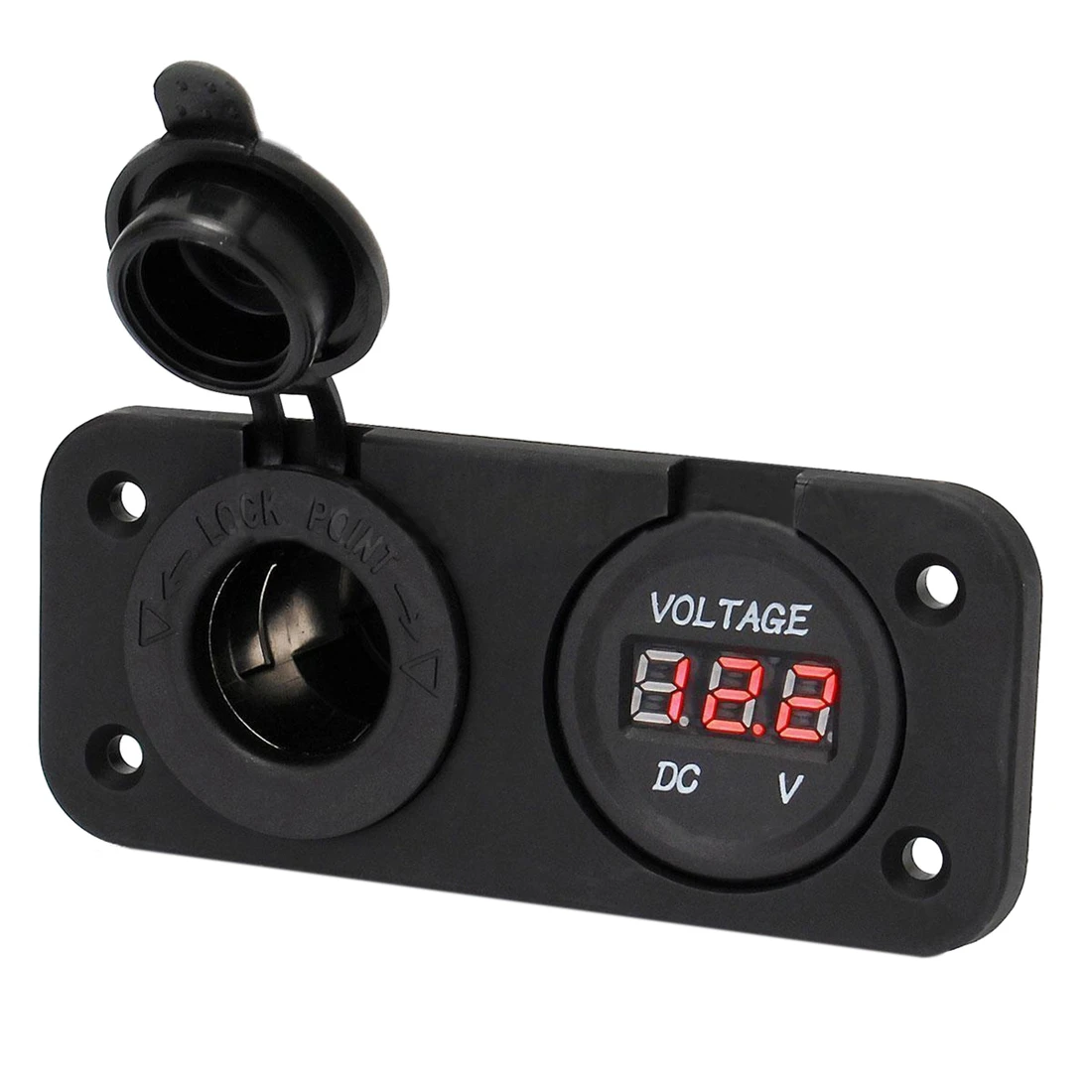 Waterproof 12 24V 12V Car Cigarette Lighter Power Socket Plug with