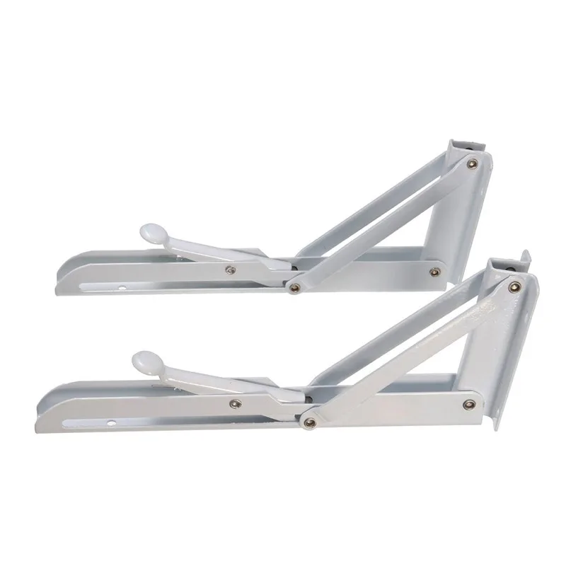 

MTGATHER 2Pcs Triangular Folding Bracket Metal Release Catch Support Bench Table Folding Shelf Bracket Home Best Price