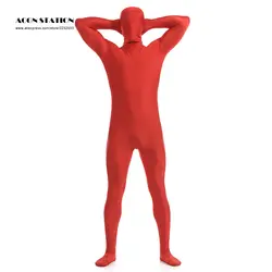 24hr доставлять 2018 RED лайкра спандекс Zentai костюм для Для мужчин Хэллоуин комбинезон срочный заказ/в тот же день доставка