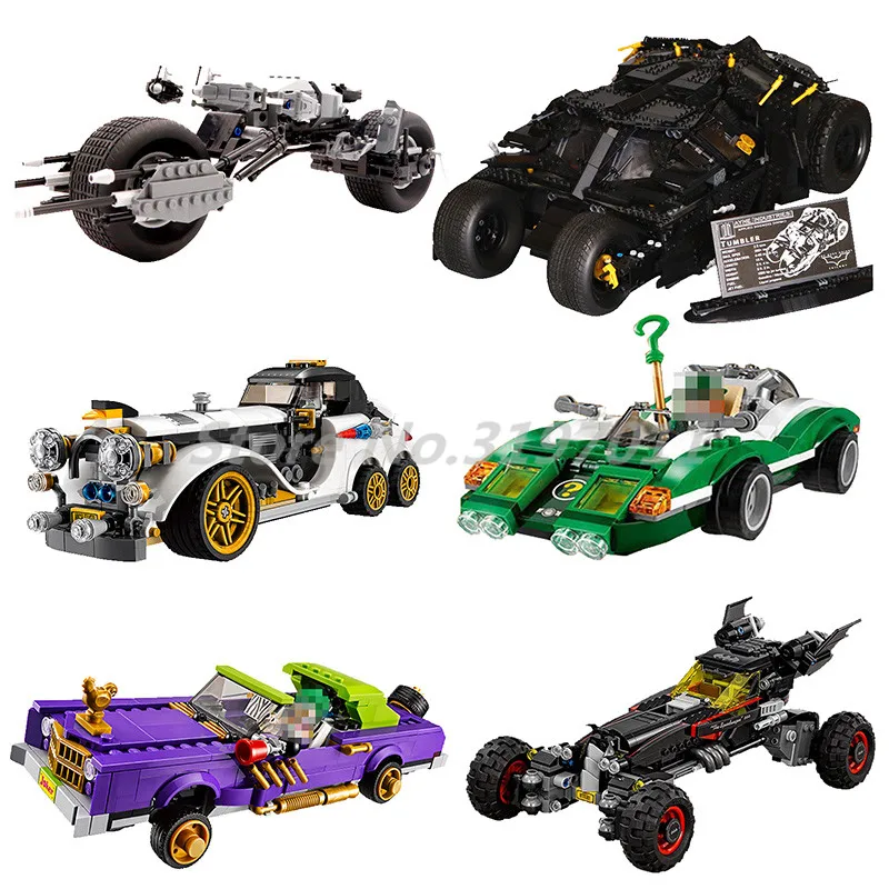 

The Joker Notorious Car Motorcycle DC Super Heroes Compatible with Batman Movie Series Building Blocks Toys For Children