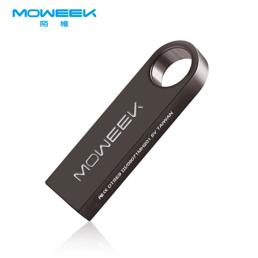 

Moweek Fast Speed Mini 2.0 USB Flash Drive Metal Key Pen Drive Real Capacity 4GB 8GB 16GB 32GB 64GB USB Stick Memory driver gift