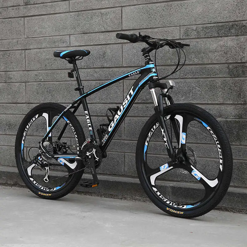 Горный велосипед рама из алюминиевого сплава 26 дюймов колеса гидравлические дисковые тормоза SHIMAN0 30 скоростной велосипед Спорт на открытом воздухе MTB Bicicleta - Цвет: black blue