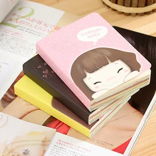 

3060 South Korean Korean girl easypro stationery cute girl Notebook Laptop cookies 4 pcs/set mixed color