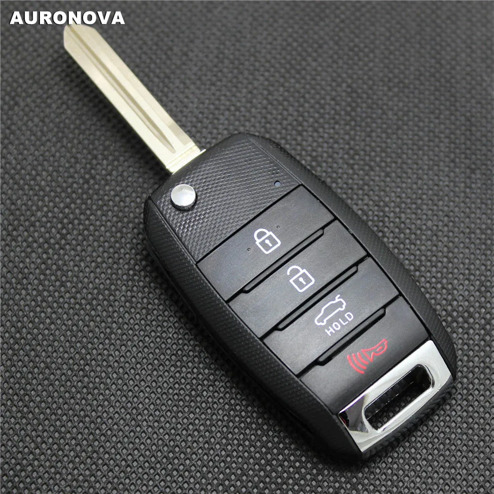 

AURONOVA New Car Key Shell for Kia Sportage Sorento Soul Carens Optima 2013 2014 2015 Replace 4 Buttons Good Quality Key Case