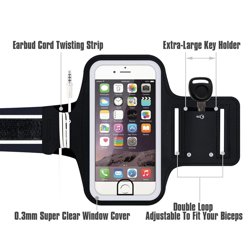 Водонепроницаемая сумка-нарукавник для мобильного телефона чехол для iPhone X с R 7 11 Pro спортивная повязка на руку для бега для samsung S10 S9 Xiaomi держатель крышки