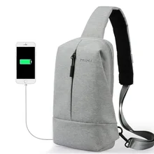 Мужская нагрудная сумка Mixi с зарядкой через usb для молодых людей, сумка через плечо для студентов колледжа, дорожная сумка, подходит для Ipad 9,7 дюймов, сумка через плечо