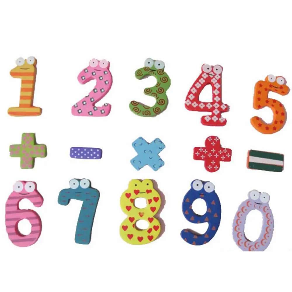 15 шт./компл. Numbers детский математика игрушка образование обучение Симпатичные для малыша Детские игрушки магниты на холодильник