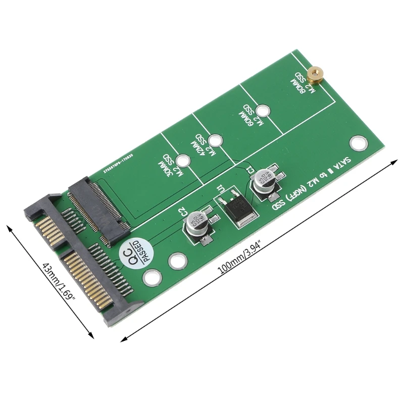 NGFF M.2 SSD 2," SATA 3 адаптера для 30/42/60/80 мм M.2 SSD жесткий диск T3LB