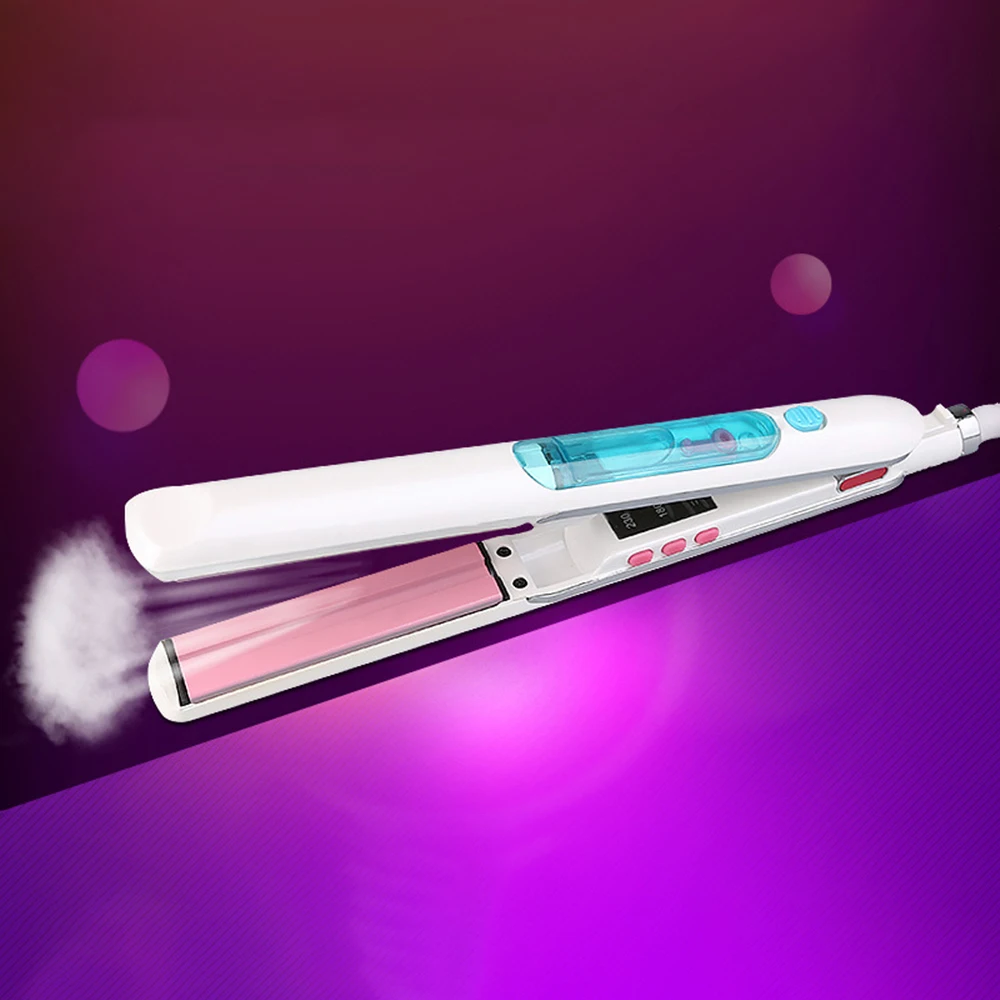

Professional Steam Hair Straightener Flat Iron Ceramic Hair Iron Electric Hair Straightening Styling Tool