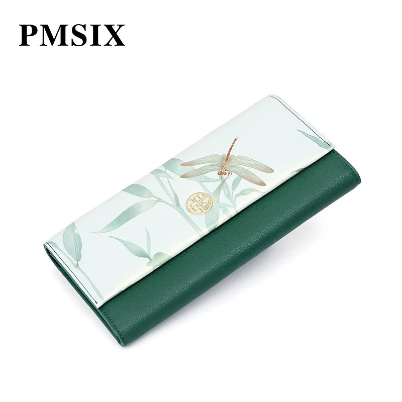 Женский винтажный клатч PMSIX с цветочным принтом Модный женский кошелек на