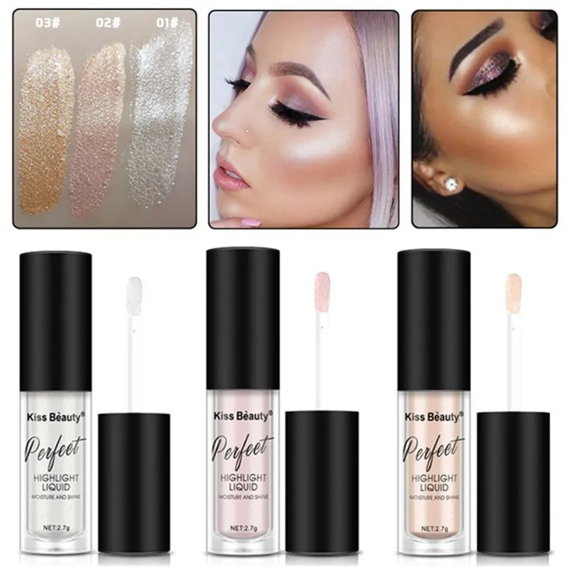 

Highlighter Contouring Makeup Face Brightener Concealer Liquid Highlighter Primer Base Bronzer Face Glow Illuminator Cosmetics