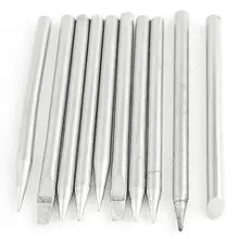 10 шт. щелевая точка 45 градусов конический наконечник паяльник 30 Вт/40 Вт/60 Вт