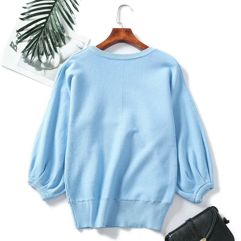Женские пуловеры, вязаный свитер, базовый свитер с длинными рукавами и круглым вырезом, зимние свитера, шерстяные Повседневные вязаные топы размера плюс