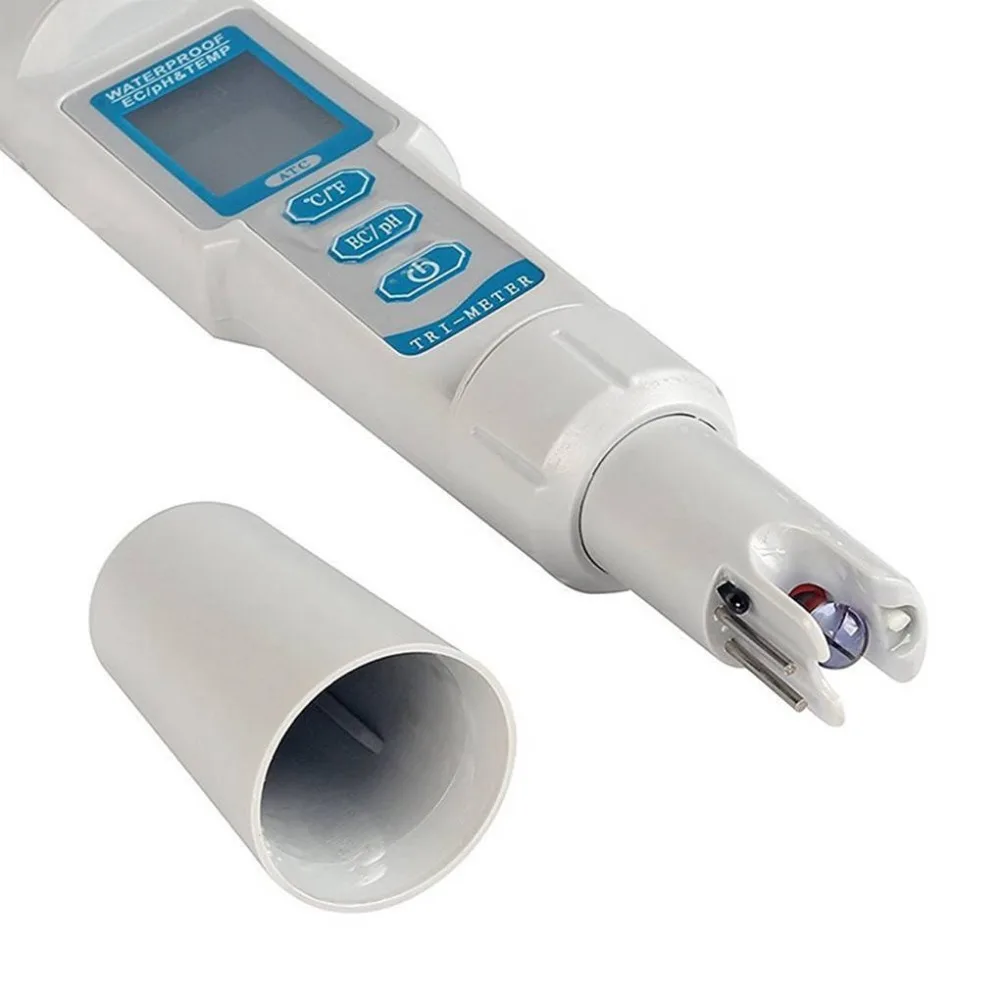 JF-XUAN Precise instrument Portable Ph/ec/temp 3 In 1 Test Pen Handheld Ph Value Ph Meter Water Quality Tester For Pool Home Water Quality Water Quality Tester JF-XUAN Precise instrument Portable Ph/ec/temp 3 In 1 Test Pen Handheld Ph Value Ph Meter Water Quality Tester For Pool Home Water Quality Water Quality Tester