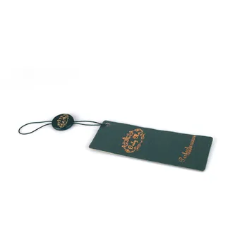 

Cheap Custom Design Printing Name Logo 400GSM Paper Clothing Garment Hang Tag with String and Eyelet VK301