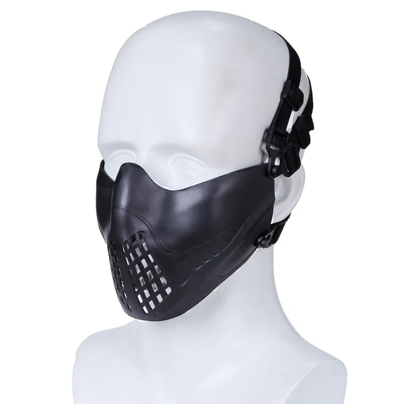 1 шт. оголовье системы Открытый тактический дышать свободно маска пилота Военная защитная маска для лица Охота Стрельба Пейнтбол