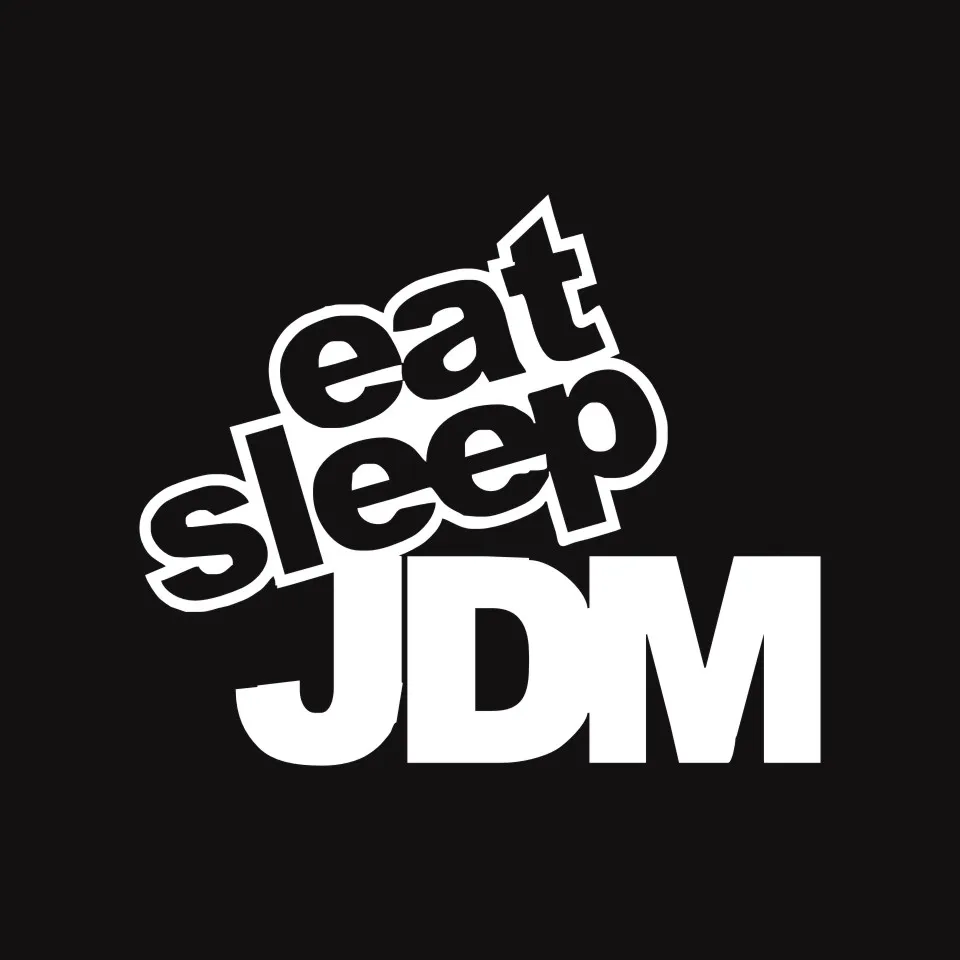 Cunymagos EAT SLEEP JDM Funny Humor Car Sticker Decal Motorcycle Auto Window Door Decoration Sticker Decal Car Styling 15CM12CM (4)