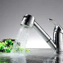 Домашний инструмент, обязательные предметы, современный однорычажный с одной ручкой, выдвижной распылитель, смесители для кухонной раковины