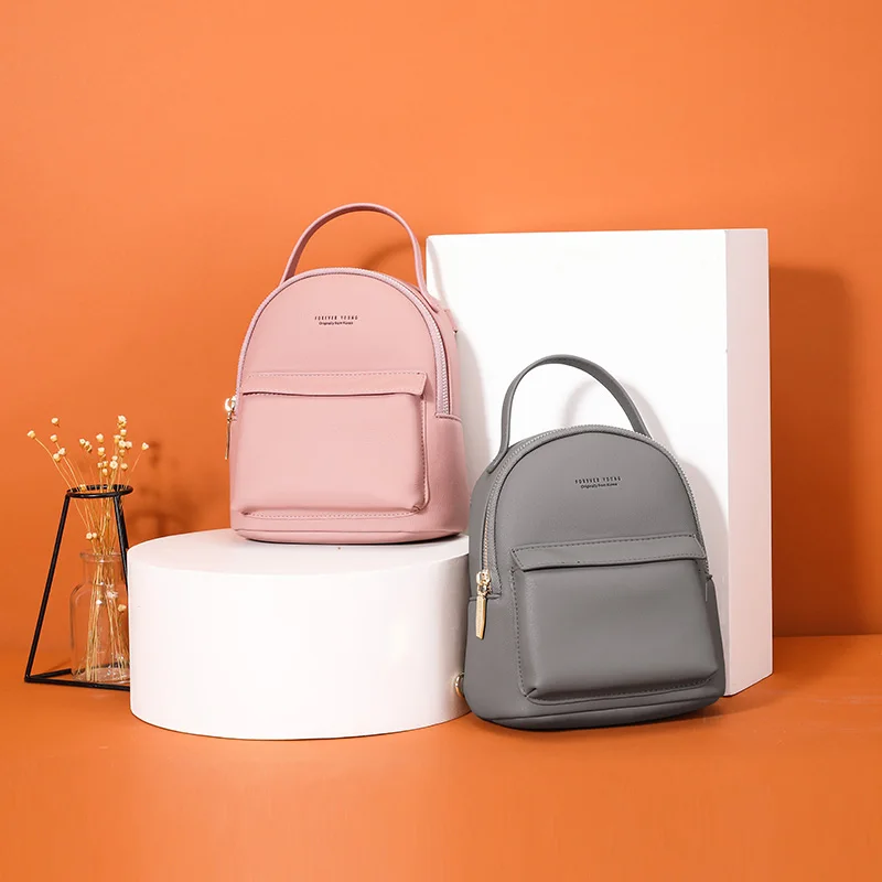  WEICHEN Multi-Function Women Backpack Leather Fashion Small Backpack Female Ladies Shoulder Bag Gir - 32962979050