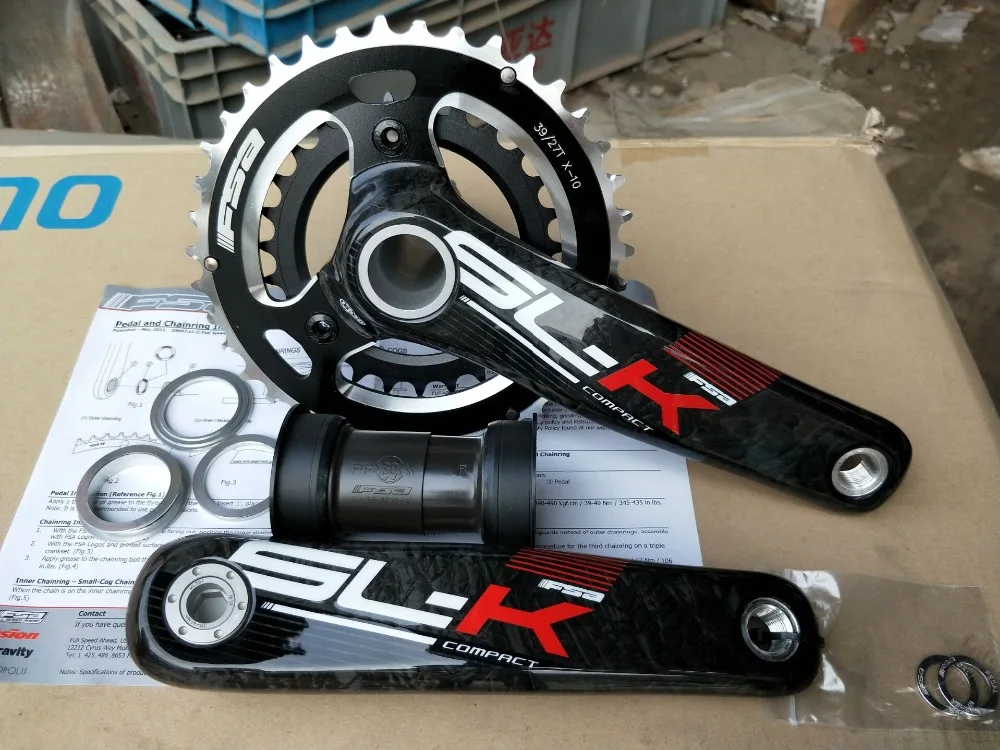 

FAS SLK full carbon BB30 press fit 10 speed light weight 175mm MTB crank