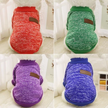 

Dog Sweaters Pet Soft Cotton Warm Sweater for Dog Clothing Yorkie Cute 2018 Dog Wweater for Small Puppy Chihuahua Clothes XS-XXL
