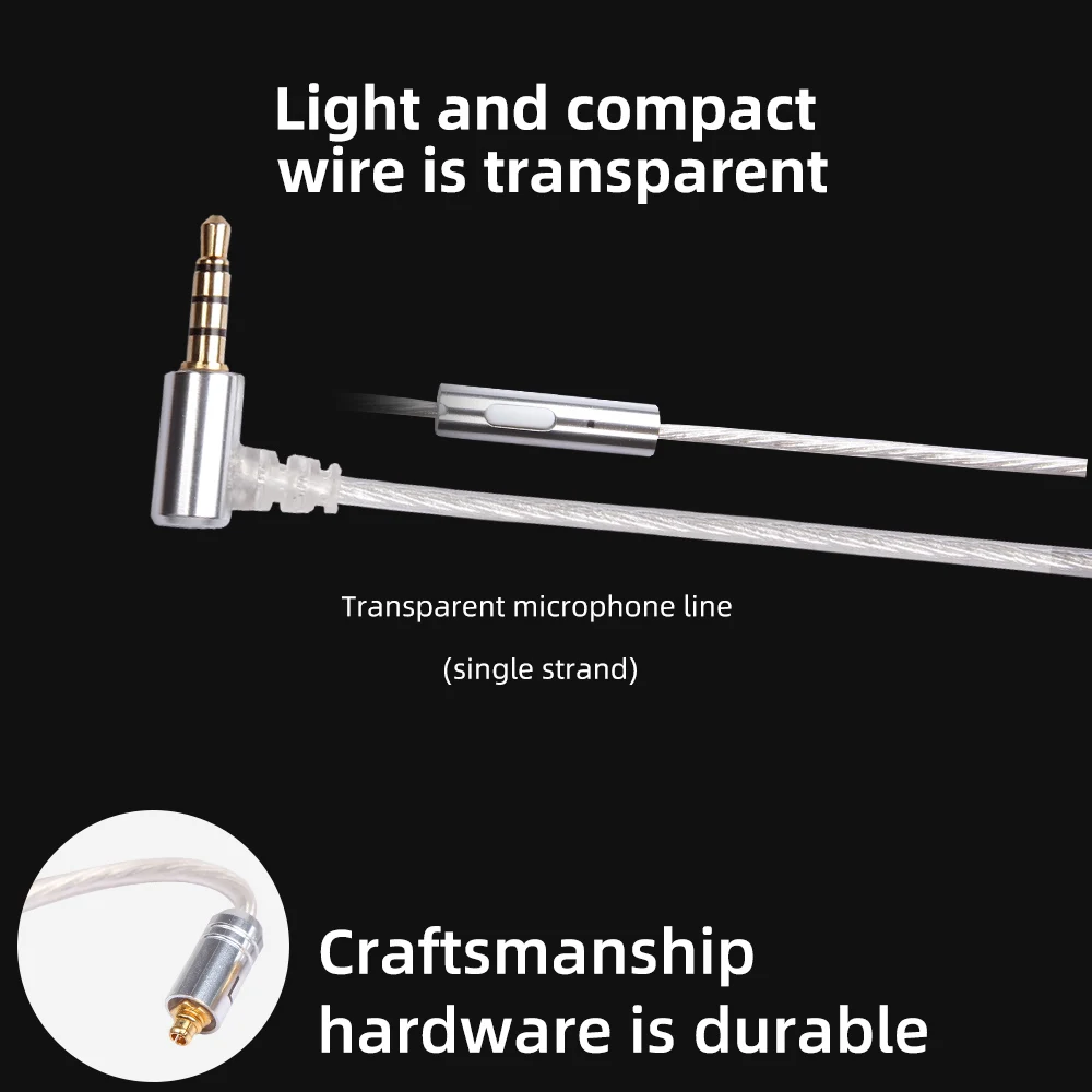 FDBRO серебряное покрытие наушников SE215/535 0.78mm2 контактный кабель С микрофоном Замена наушников провода для W4R A2DC lS50 IE80/50/70