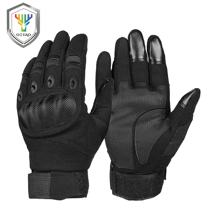 Acheter Gants de Moto OZERO Super cuir renforcé de fibres Motocross Moto motard course de voiture équitation gants de Moto hommes 9024