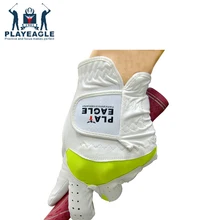 PLAYEAGLE дышащие мягкие левые перчатки для гольфа, дышащие противоскользящие нано левые спортивные перчатки для женщин