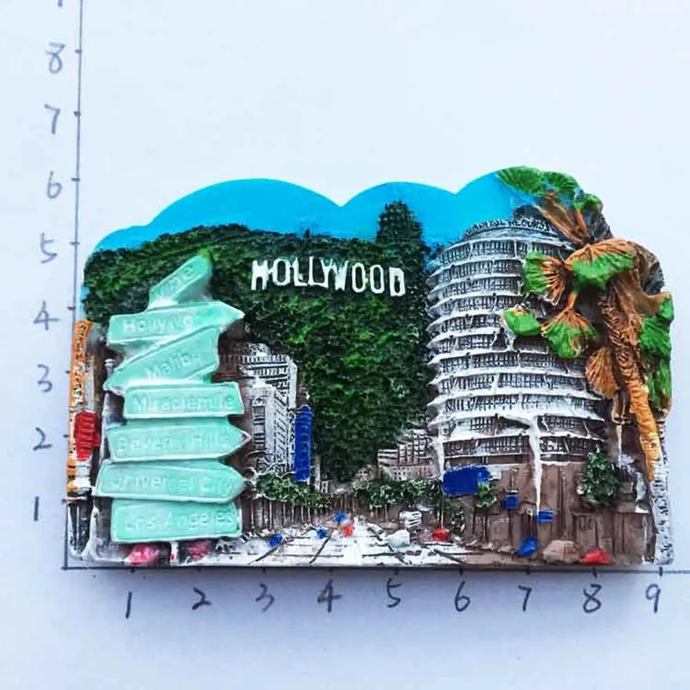 USA Los Angeles, California Hollywood Travel Tousit Souvenirs Fridge
