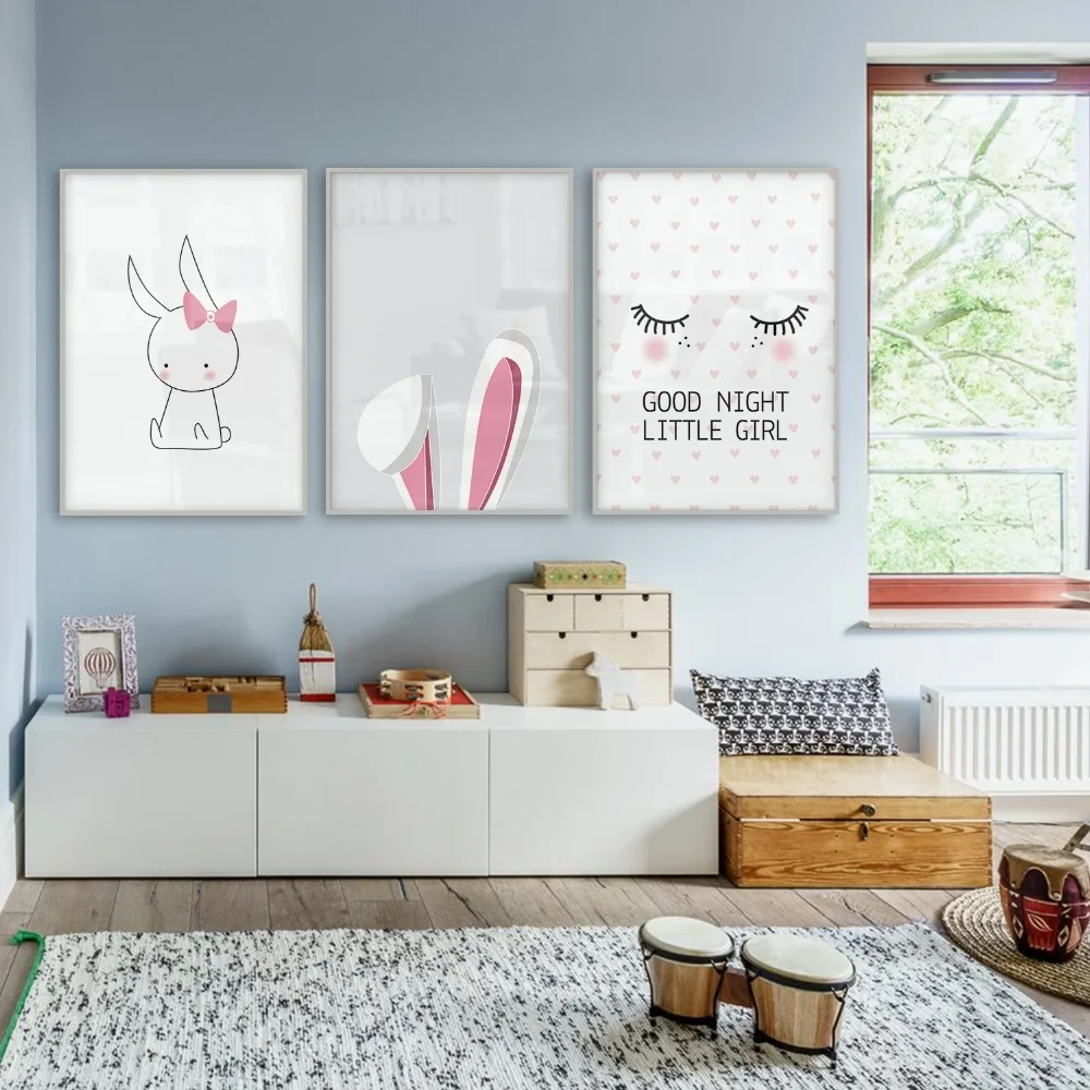 

Baby Room Nordic Style Kids Decoration Nordic Poster Girl Pictures Posters and Prints Scandinavian Decor Wall Art Canvas Prints
