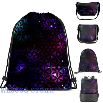 

Funny graphic print shoulder Bags women Sacred Geometry Flower Of Life - Cosmos I Single shoulder backpack travel men