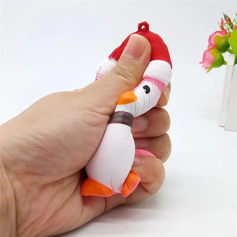 New Funny Christmas Squishy Slow Rising Toys Cute Cartoon Santa Claus Snowman Xmas Penguin Squishies Squeeze Stress Relief Toy (11)
