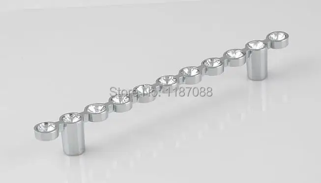 

Crystal Handle Postmodern Contracted Europe Type Cabinet Drawer Chest Diamond Door Handle128MM 6PCS