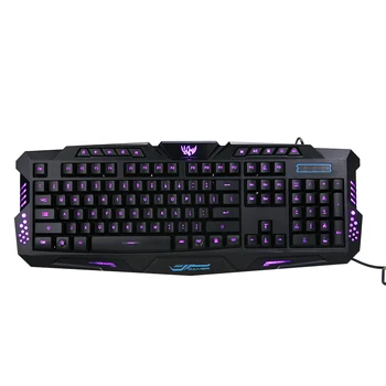 

Gaming Keyboard 104 Keys Waterproof Characters Keyboard USB Wired 3-Level Backlit Keyboard Ergonomic Keyboard Switchable