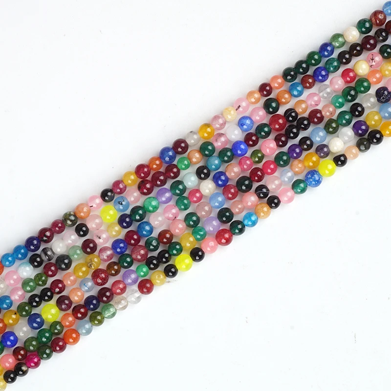 

Colorful Jasper Stone Beads Jade Quartz Stone Round Loose Bead 3mm Gemstone for Muslim Prayer Rosary Jewelry Making Handcrafts