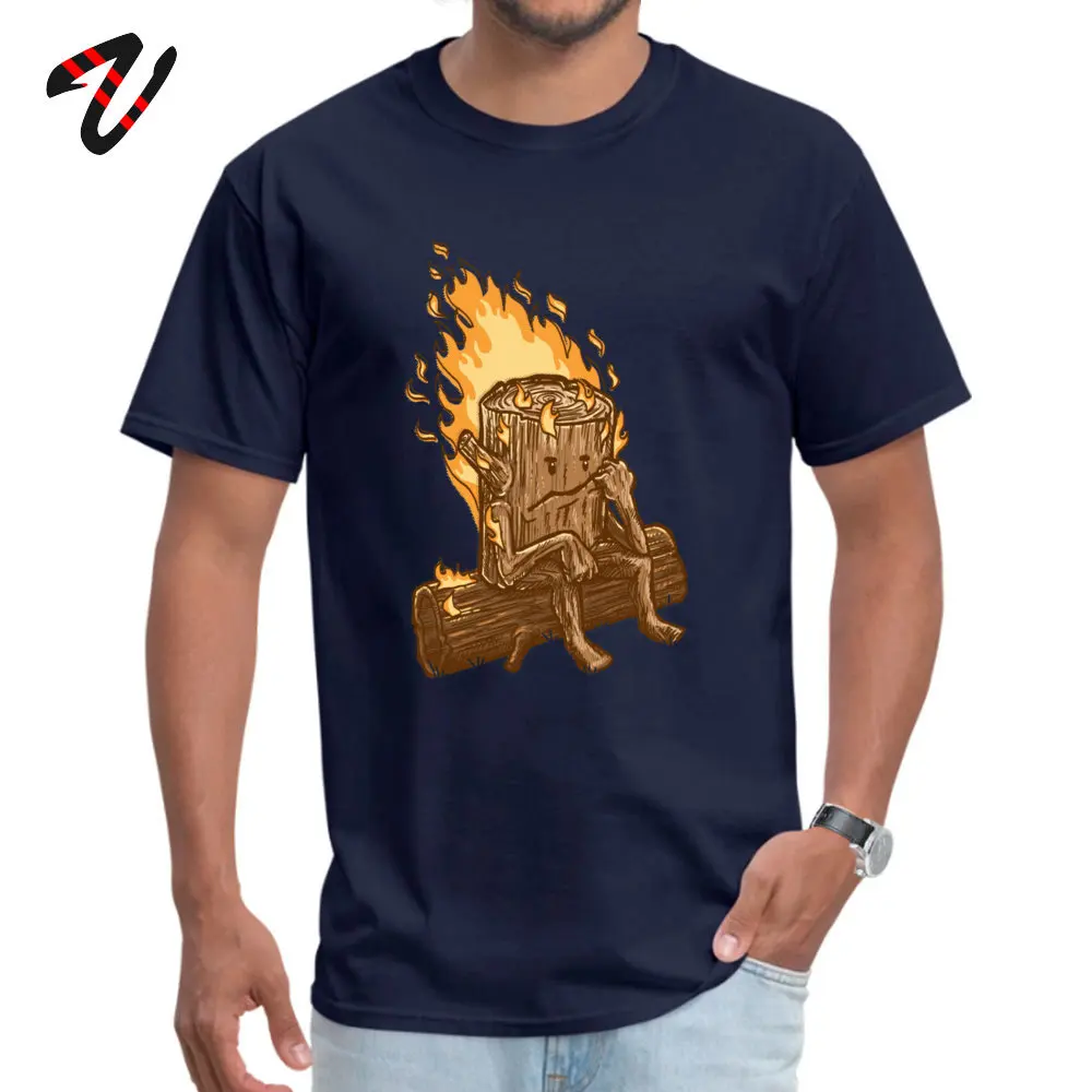 Bad Day Log Crewneck Top T-shirts Summer Fall Tees Short Sleeve On Sale 100% Cotton Design Sweatshirts Custom Men Bad Day Log 6960 navy