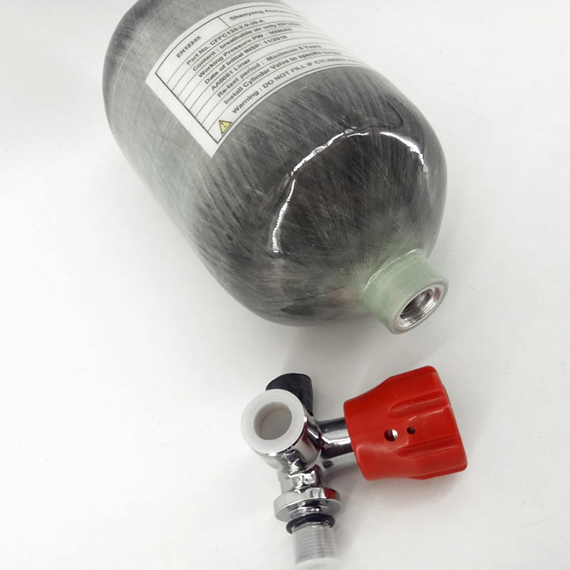 AC52011 2L CE 4500Psi M18*1.5 Paintball/PCP Tank Carbon Fiber/Airsoft Cylinder For Pcp Air Rifle/Airforce Condor with Valve