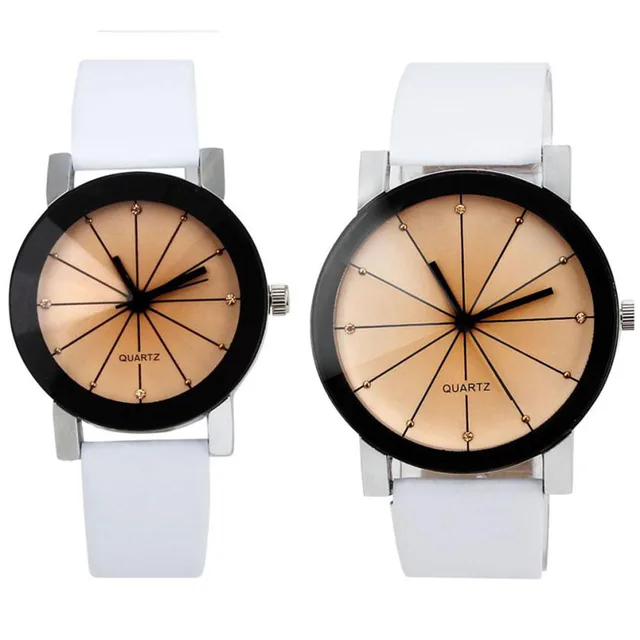 1 Pair Fashion Lovers Quartz Watch Men Women Wristwatch Female Male Clock Dial C 1 Pair Fashion Lovers Quartz Watch Men Women Wristwatch Female Male Clock Dial C