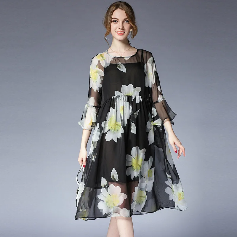 floral chiffon maternity dress